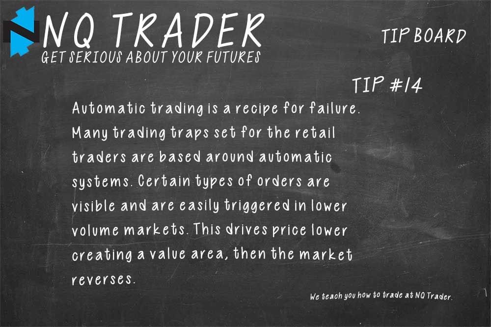 Automatic futures trading is a recipe for failure.