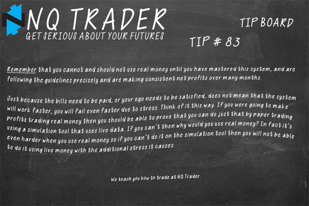 Trading futures with real money vs paper trading